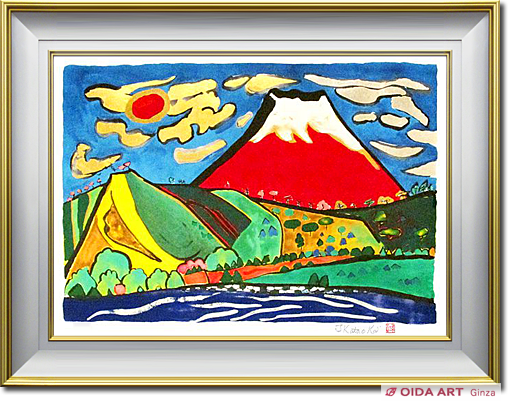 丁紹光 油彩 肉筆『ゴールドドリーム』サイン 裏サイン F10号 額無