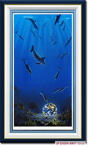 シム シメール 絵画 中古品 シム・シメール 『生命の謳』 214/300