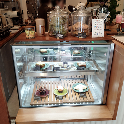 引取限定 美品 冷蔵 ショーケース カフェ ケーキ インテリア アンティーク