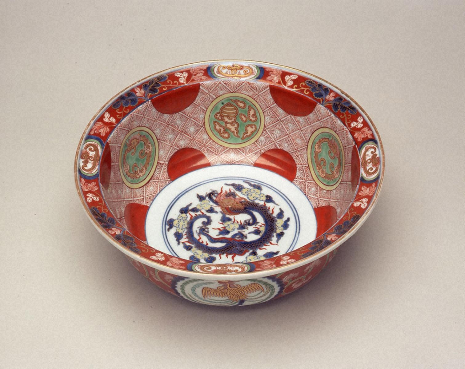 中国 大明萬歴年製 五彩 雲龍文 植木鉢 盆栽鉢 大小2点 M 7642 【公式