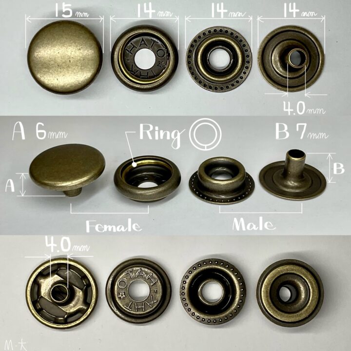 ジャンパーホック (大/ No.7050) アンティーク【HASI HATO】｜製品紹介