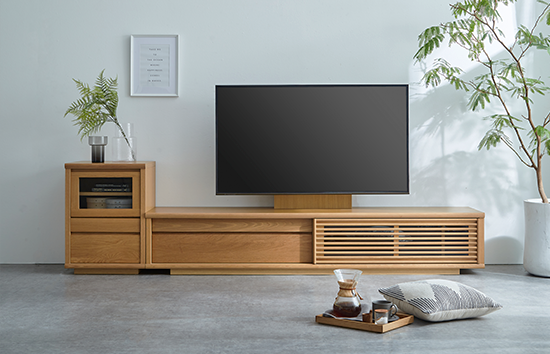 EKK36 岡家具 スカラ テレビボード ウォールナット無垢材 ローボード