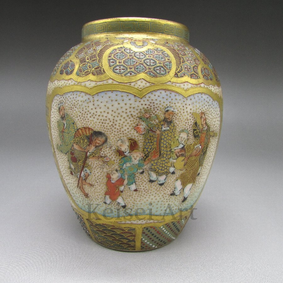 薩摩焼 沈寿官 金蘭手花詰文茶碗 菊牡丹花尽くし 新商品入荷】春