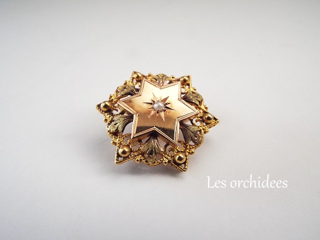 フランスアンティークブローチ