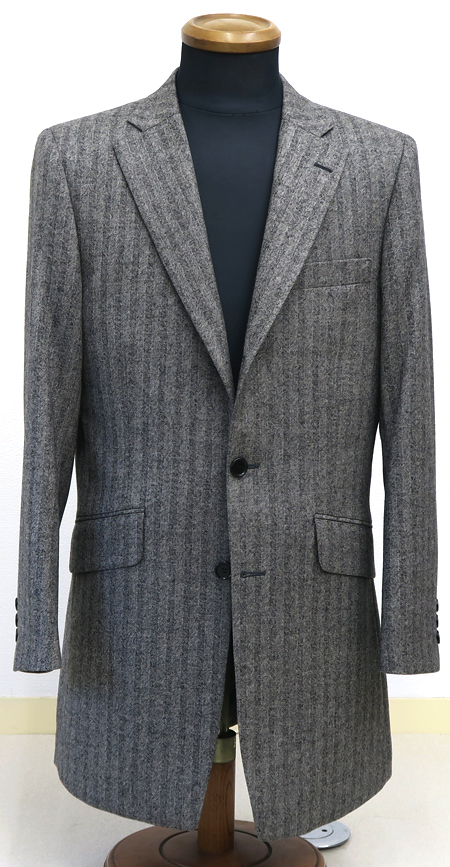 100AB7 ジャケット＆ベスト ツイード ホームスパン 尾州ツィード