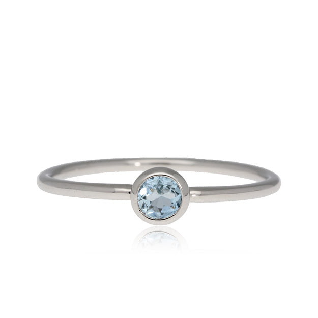 K18/Pt「アクアマリン スフレバース」リング｜【オレフィーチェ】Orefice