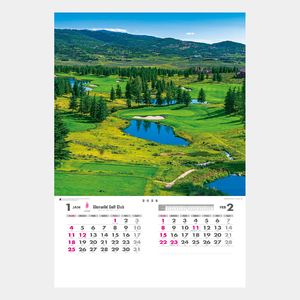 MH-13 【フィルム】世界のゴルフ場2026年版の名入れカレンダーを格安で