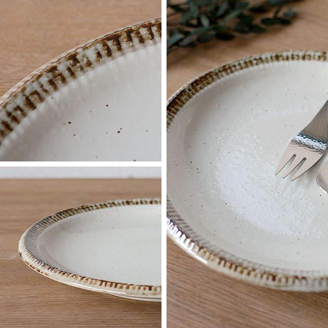 ふちサビ 大皿 ナチュラルインテリア 生活雑貨の通信販売 | ゼネラル