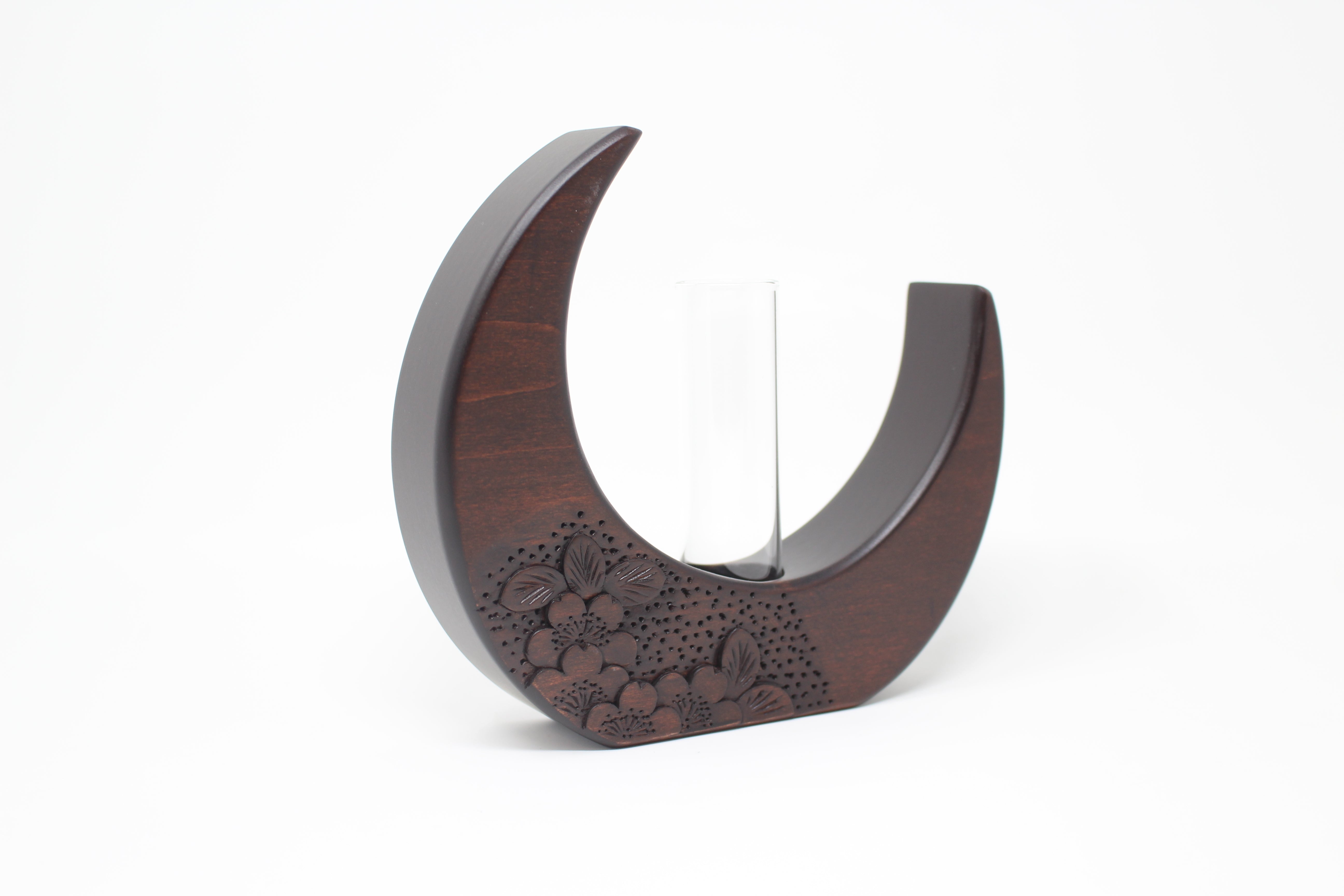 花器 三日月中 茶色 | 大坂屋家具店