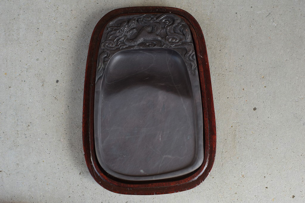 すずり 端溪硯 老坑 水巖 大西洞 金綫 五彩釘 書道用品 端渓硯