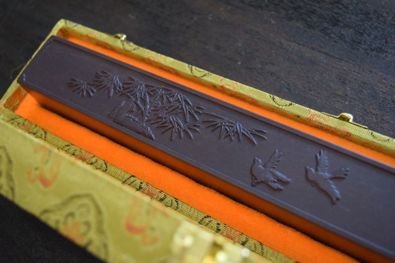 高級文鎮 端渓宋坑文鎮 四君子 竹 | 書道用品専門店【大阪教材社】