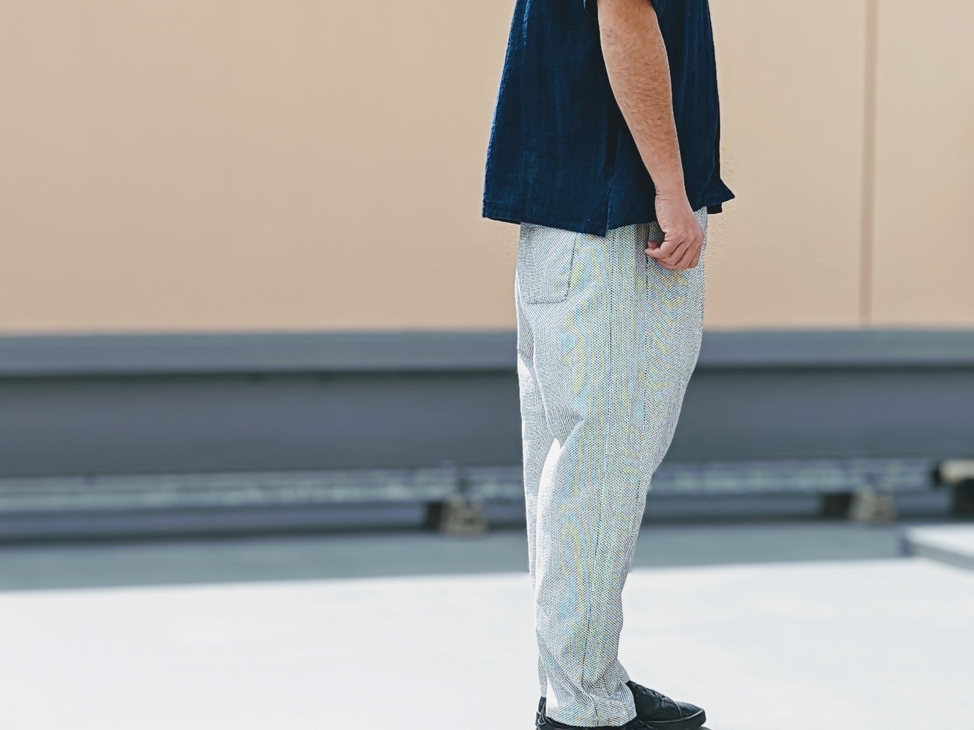 OSOCU＞知多木綿 バルーンパンツ 無漂白無染色 OSOCU 知多木綿 無漂白