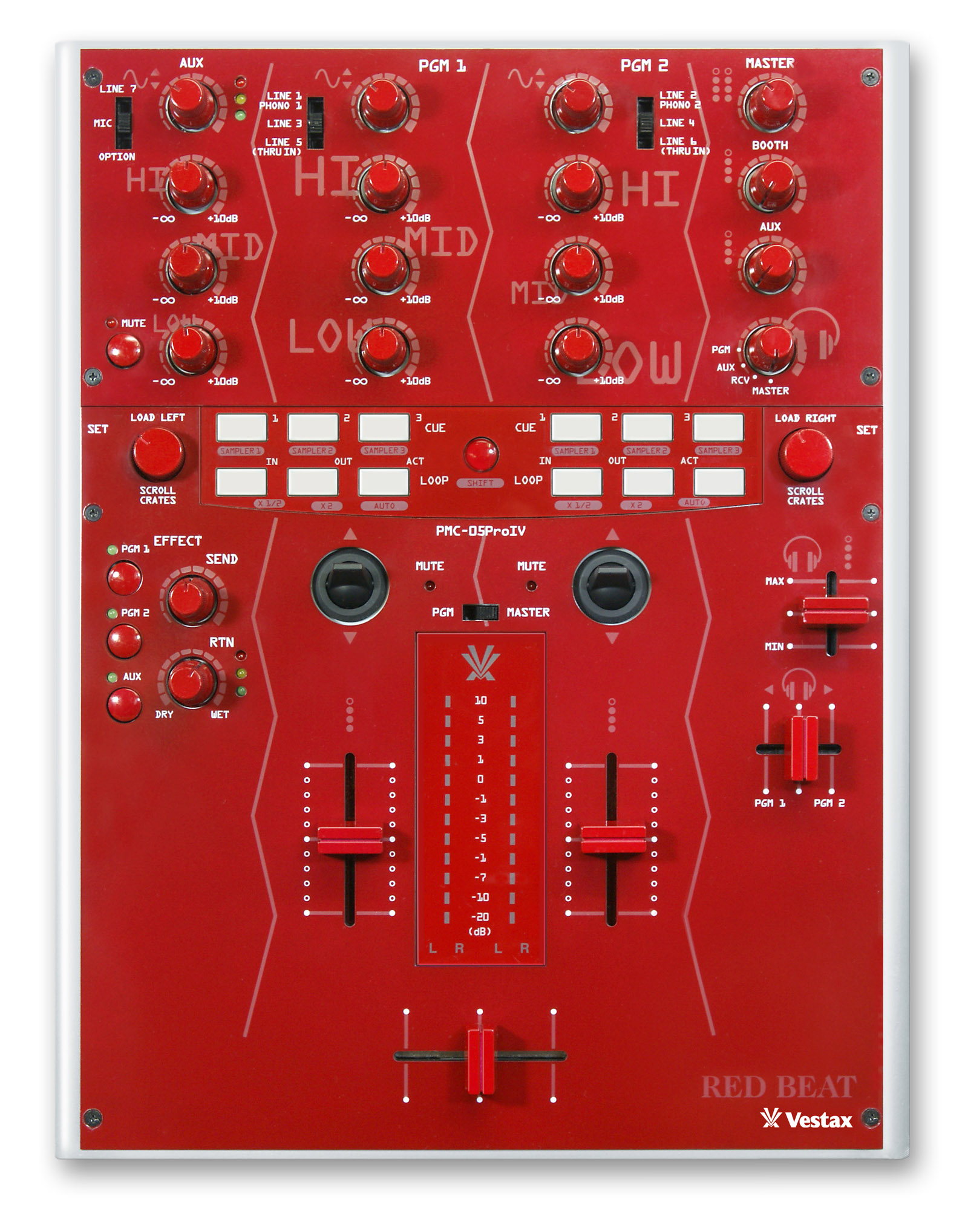 美品】Vestax DJミキサー PMC-01 ブルー 美品】Vestax DJミキサー PMC