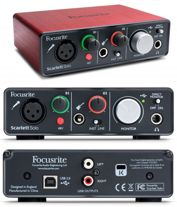 Scarlett Soloがあれば、どこでもレコーディングスタジオに大変身！