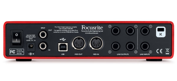 DJ機材 Focusrite Scarlett 6i6 1st Generation DJ機材 Focusrite