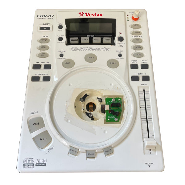 ジャンク品】Vestax/CDJ/CDR-07（ホワイト） -DJ機材アナログレコード