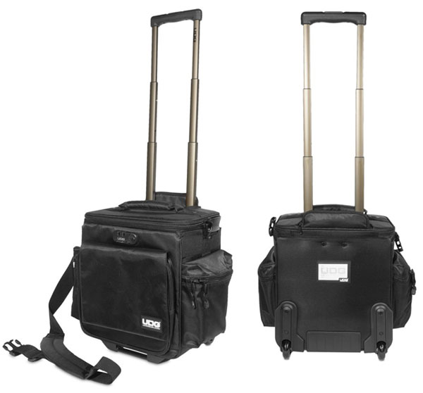 UDG レコードバッグ 黒 キャスター付き