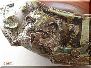 信楽焼茶釜狸火鉢の販売