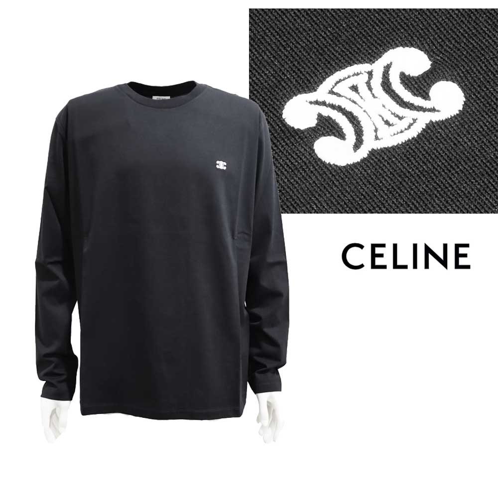 セリーヌ トリオンフ刺繍 ワンポイント ロングTシャツ | アウトレット