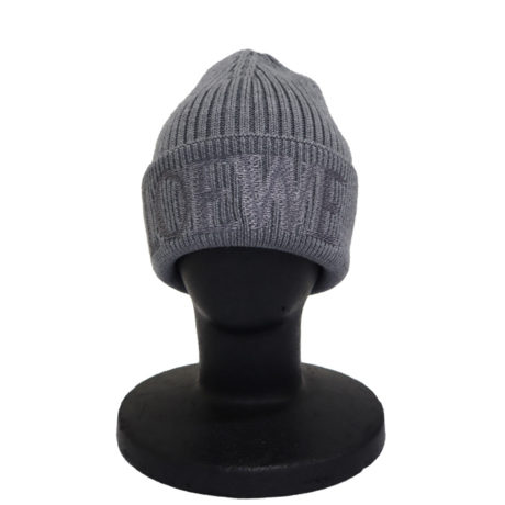 ロエベ ファッション 暖かいニット帽 グレー LOEWE ニット帽 グレー