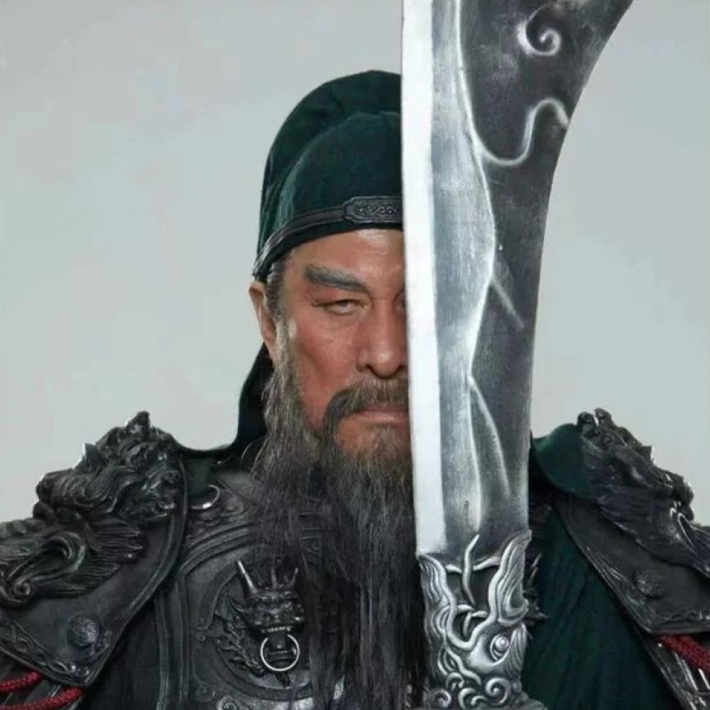 陸樹銘（三国演義『関羽』役俳優）直筆サイン入り巻軸 陸樹銘（三国演義『