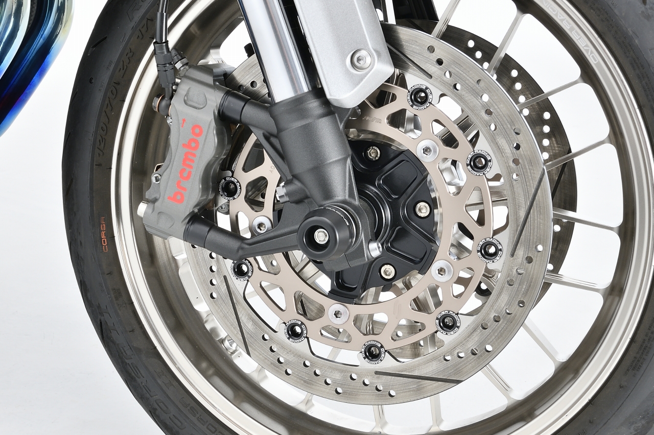 オプション] フロントアクスルスライダー OVER×KOODシャフト用 Z900RS