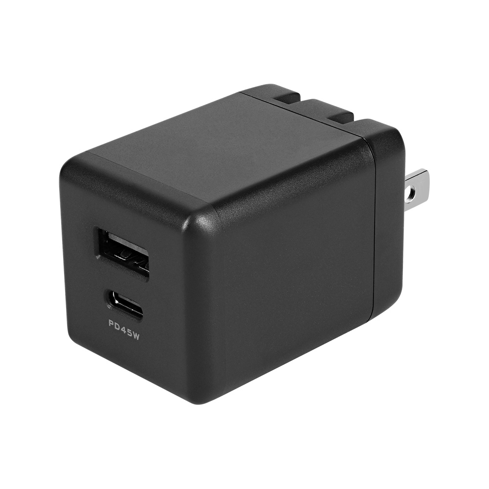 最大PD45W出力 GaN採用 USB Type-C×1 USB Type-A×1 AC充電器 OWL