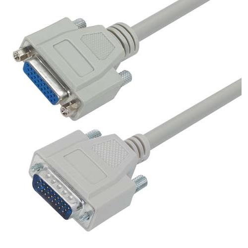 Deluxe Molded D-Sub Cable, HD26 Male / Female, 1 ft - CHD26MF-1