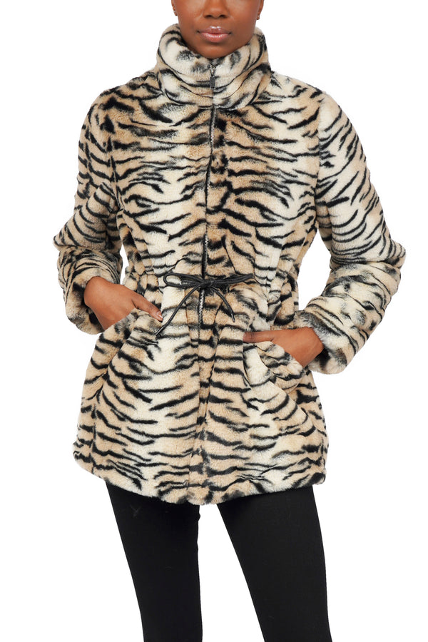 George Faux Fur Jacket - Love Token – Love Token US