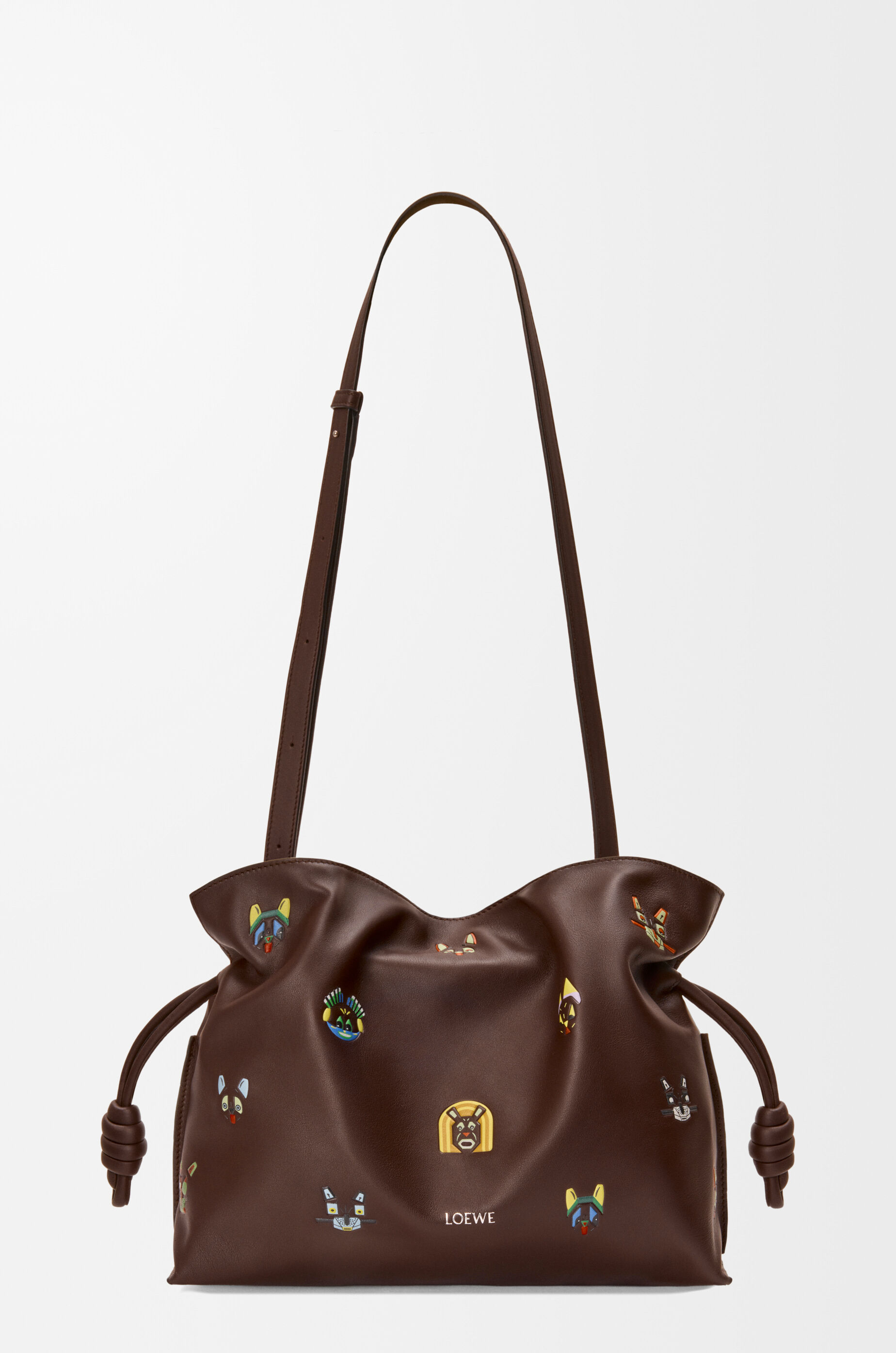 キャッツ フラメンコクラッチ ミディアム（ナパカーフ） ブラウン