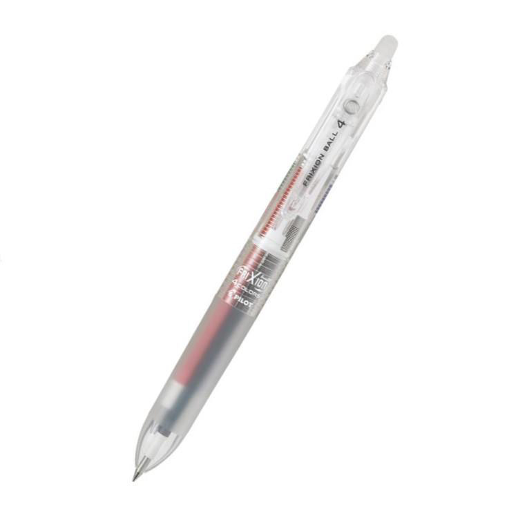 フリクション 透明ボディ 4色 0.38mm ボールペン: ステーショナリー