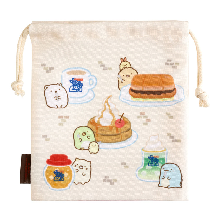 マチ付巾着 コメダ珈琲店×すみっコぐらし A: キャラクター・バラエティ
