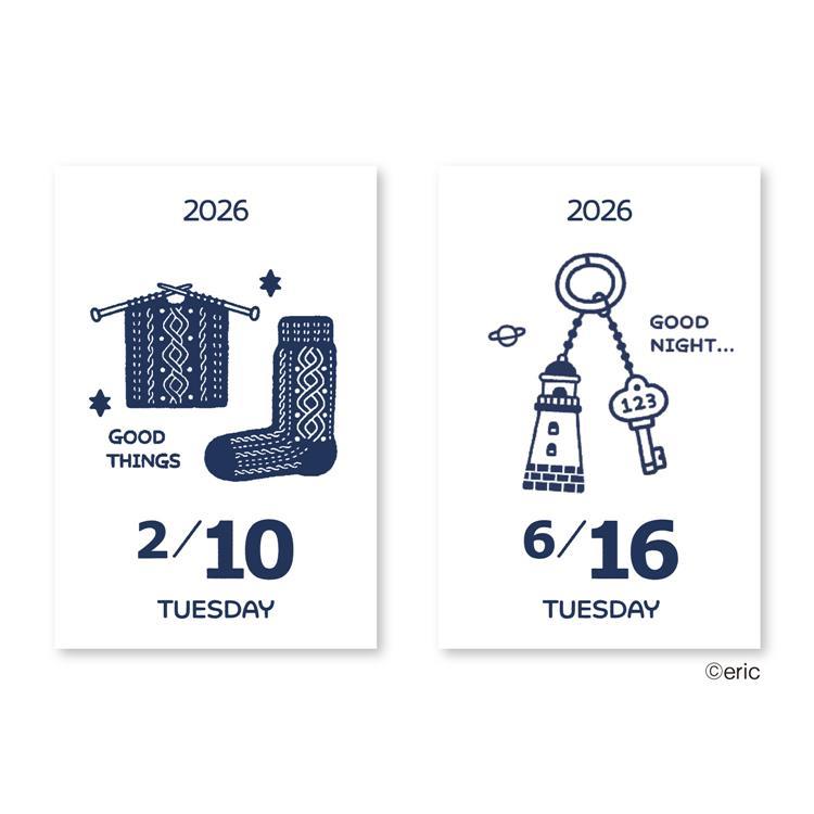 ミニミニ日めくりカレンダー eric オビワン ロフト限定 3つセット 2026