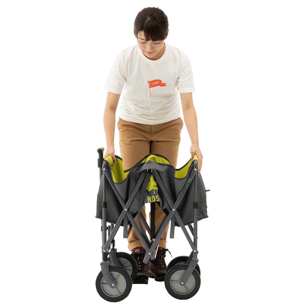 ROSY ラゲージキャリー（Grロゴ）|ギア|キャリー|キャリーカート|製品