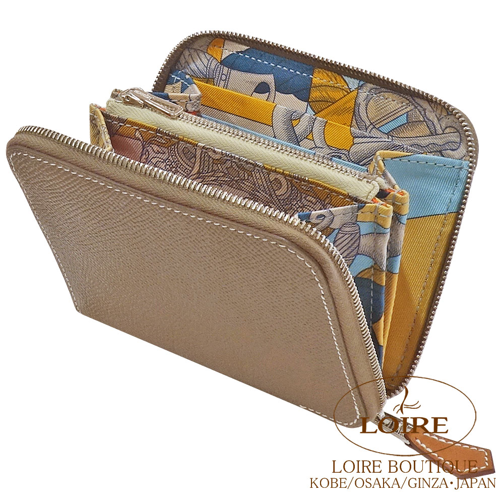 【新品未使用】エルメス シルクインコンパクト エトゥープ エルメス シルクインコンパクト Merveilleuses Lanternes エトゥープ