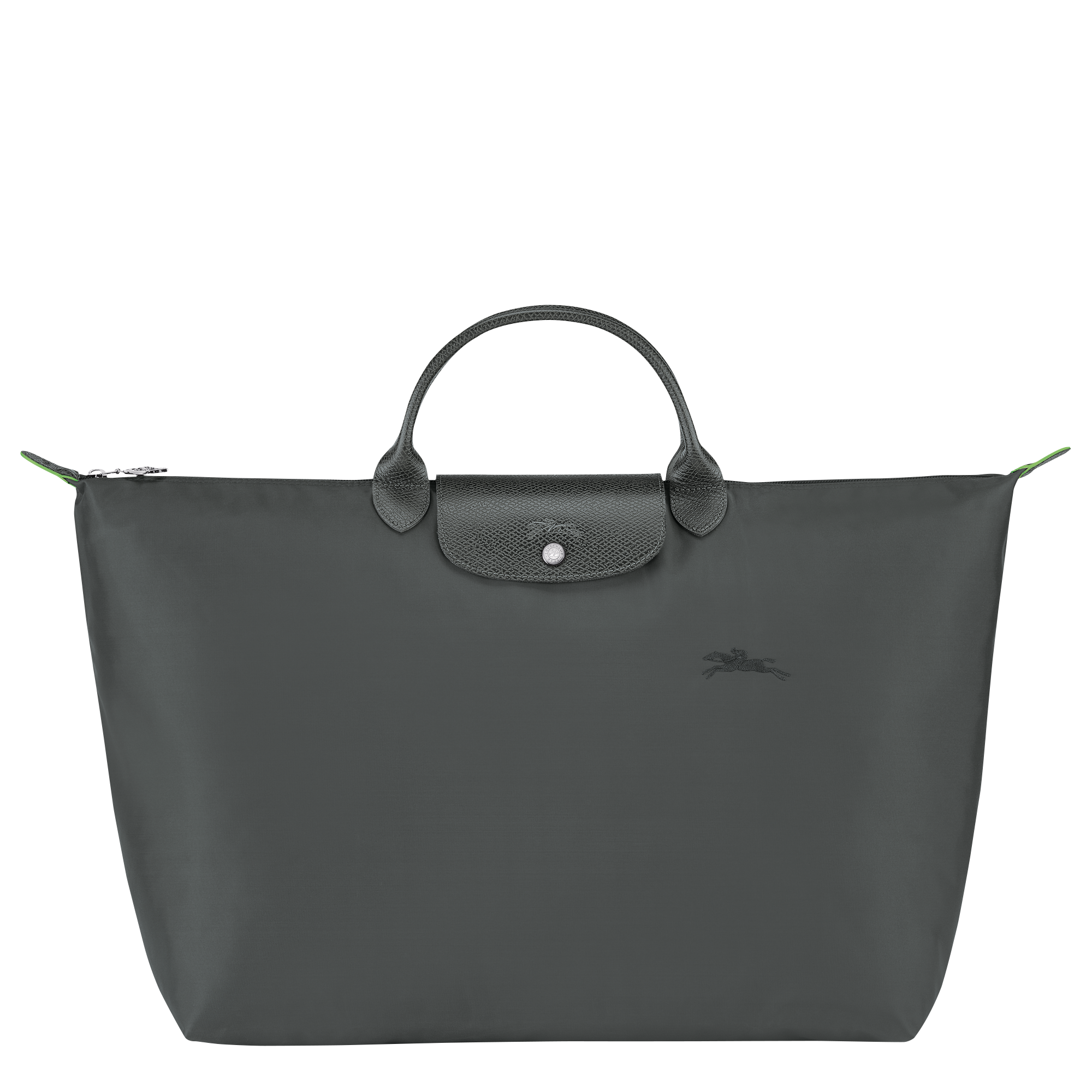 Le Pliage Green L Travel bag Graphite - Recycled canvas | Longchamp US