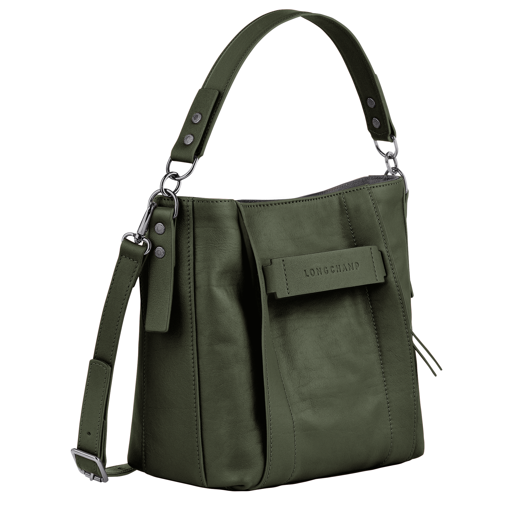 Longchamp 3D S クロスボディバッグ カーキ - レザー | ロンシャン JP