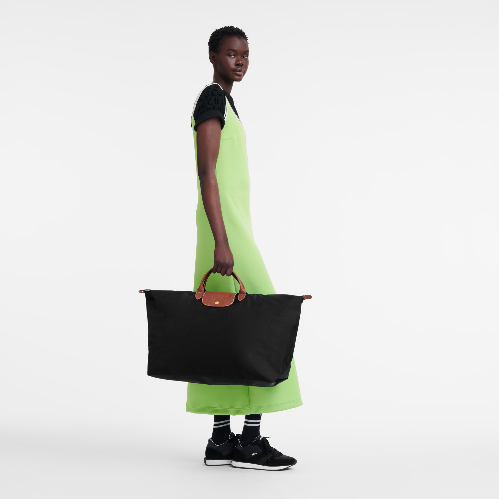 ル プリアージュ® オリジナル L トラベルバッグ ブラック - リサイクル