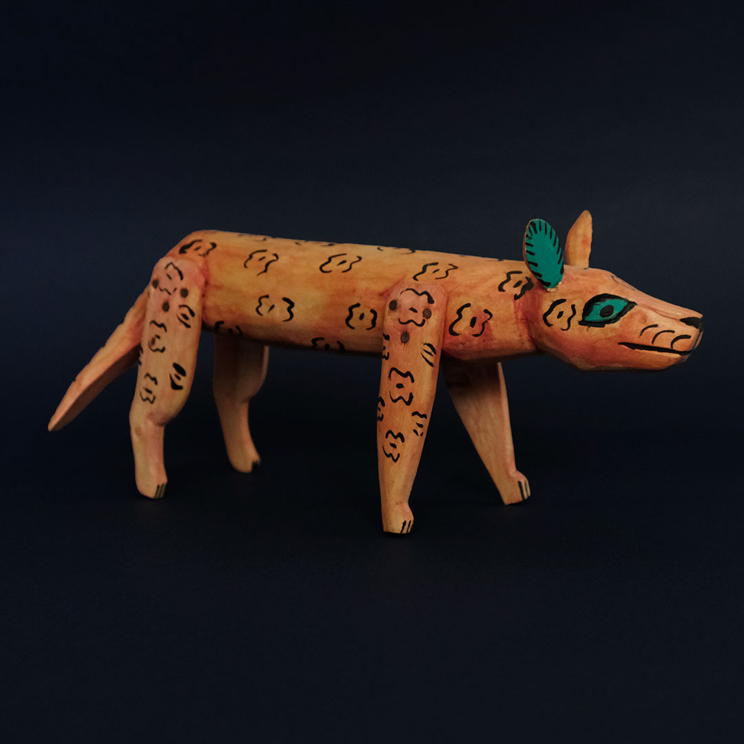 ジャガー（オアハカの木彫）- LABRAVA [メキシコ 民芸 フォークアート