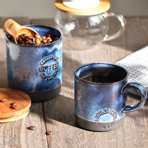 SALIU】キャニスター SA01 420ml 黒土 木蓋 陶器 保存容器 ロロ LOLO