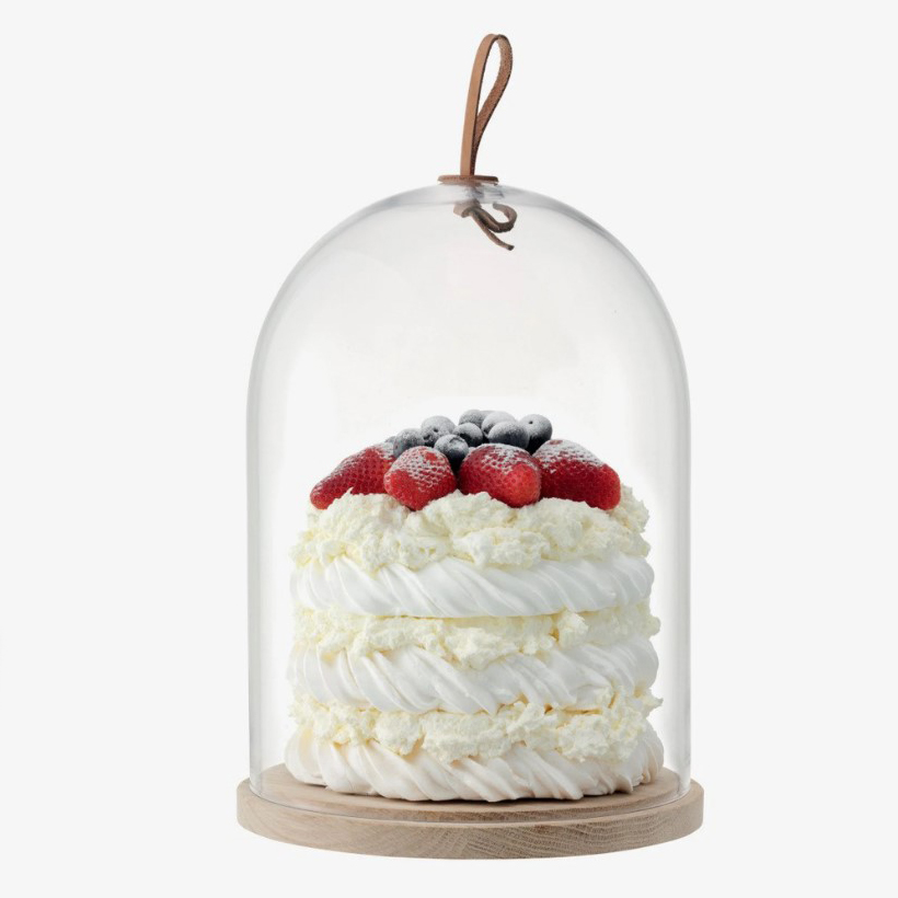 ケーキドーム ケーキカバー ガラスドーム ケーキフード チェコスロバキア製