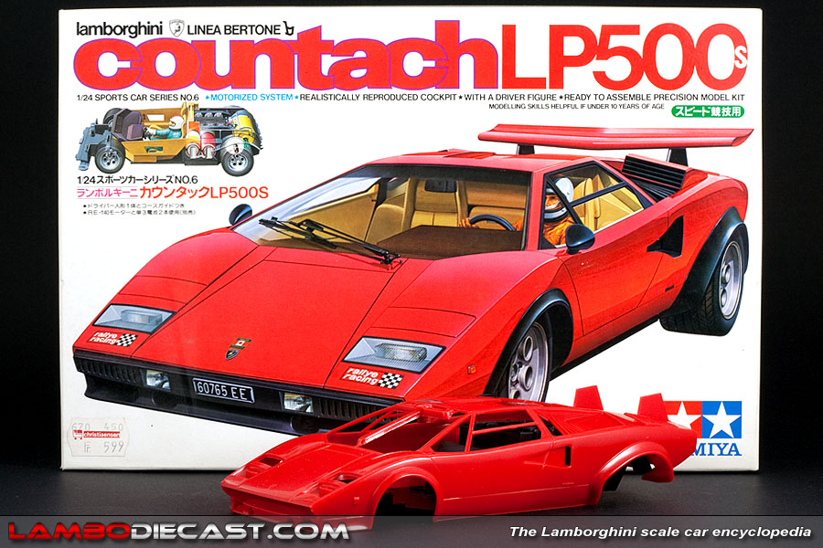 The 1/24 Lamborghini Countach LP500S from Tamiya, a review by