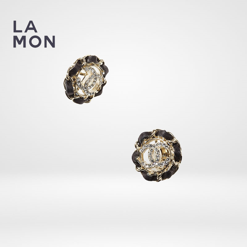 シャネル ピアス CHANEL EARRING AB8297 ココマーク メタル ストラス