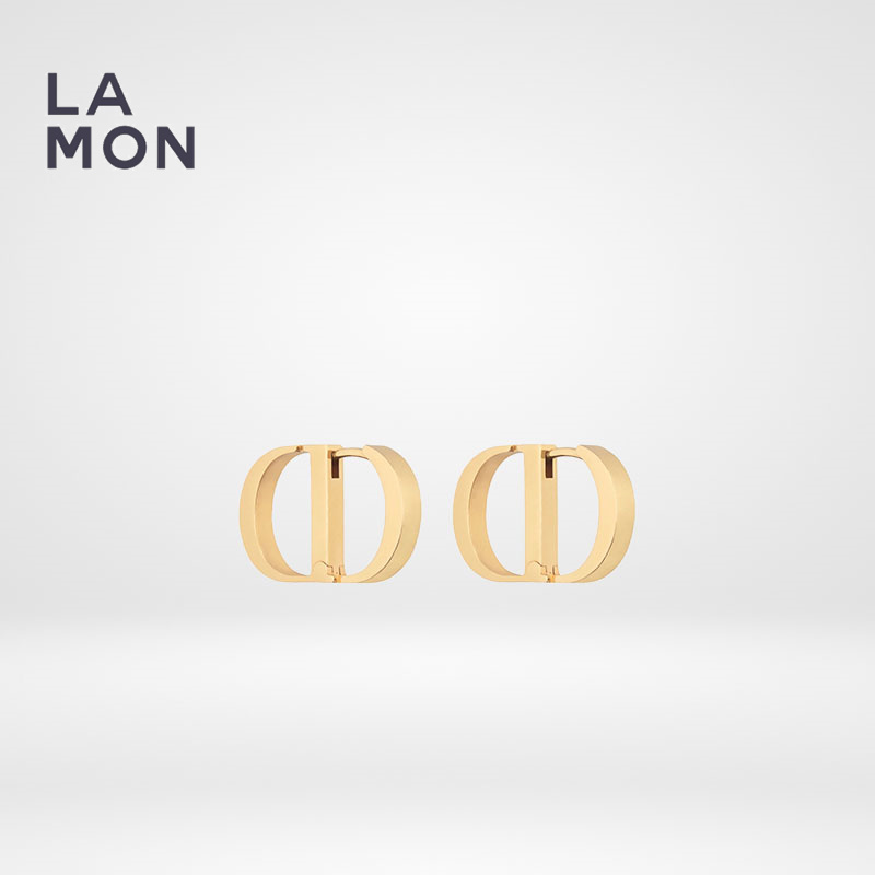 ディオール ピアス DIOR 30 MONTAIGNE EARRINGS メタル ロゴ ピアス