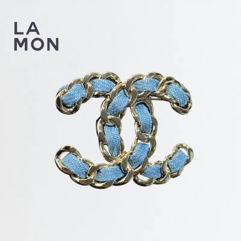 シャネル ブローチ CHANEL BROOCH ABF175 ココマーク メタル デニム