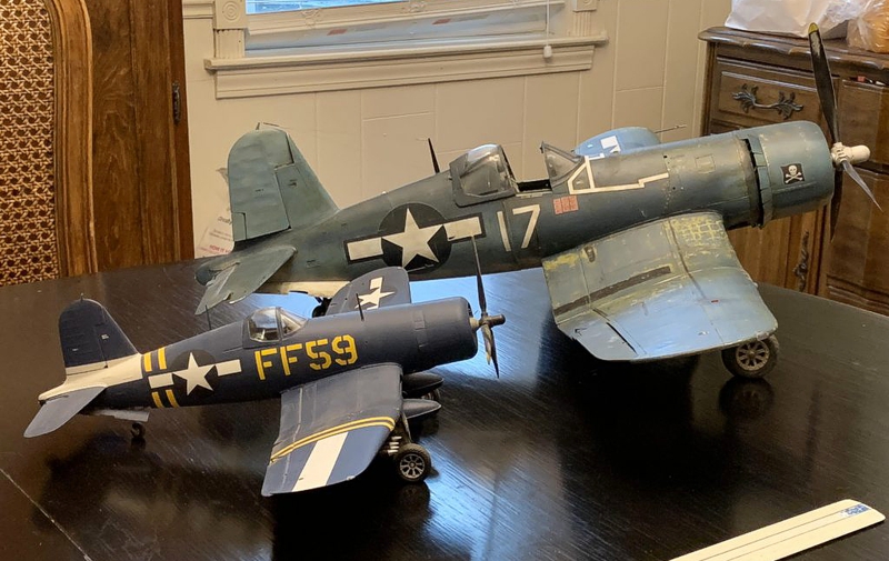 Blue Box 1/18 F4U-1D Converted and Rebuilt into a F4U-1A | Large
