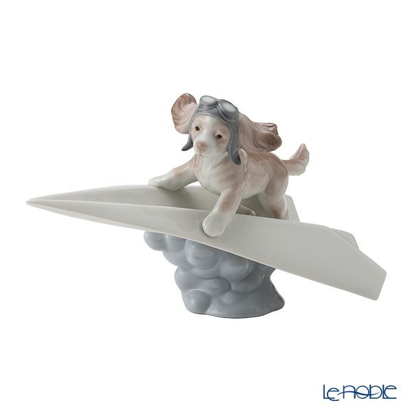 LLIADRO 注文 リアドロ 紙飛行機とパイロット（犬） リヤドロ 可愛い