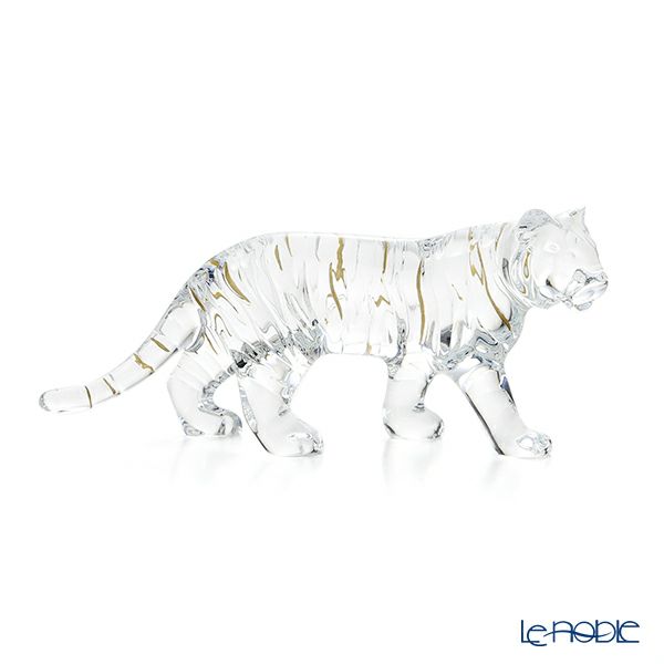 バカラ 虎 オブジェ Baccarat バカラ 虎 寅 クリア×ゴールド 干支