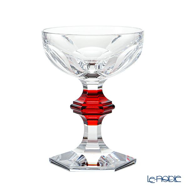 バカラ最高級シリーズ ツァーシャンパンクープ （赤）共箱 高さ27.2