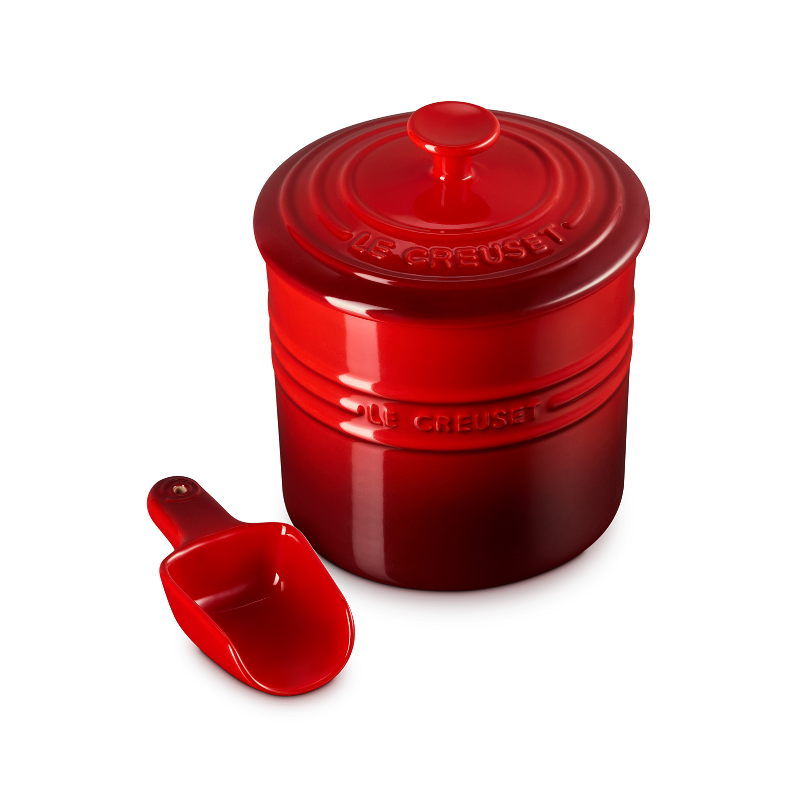 ペットフード・コンテナー (スクープ付き) チェリーレッド | ペット